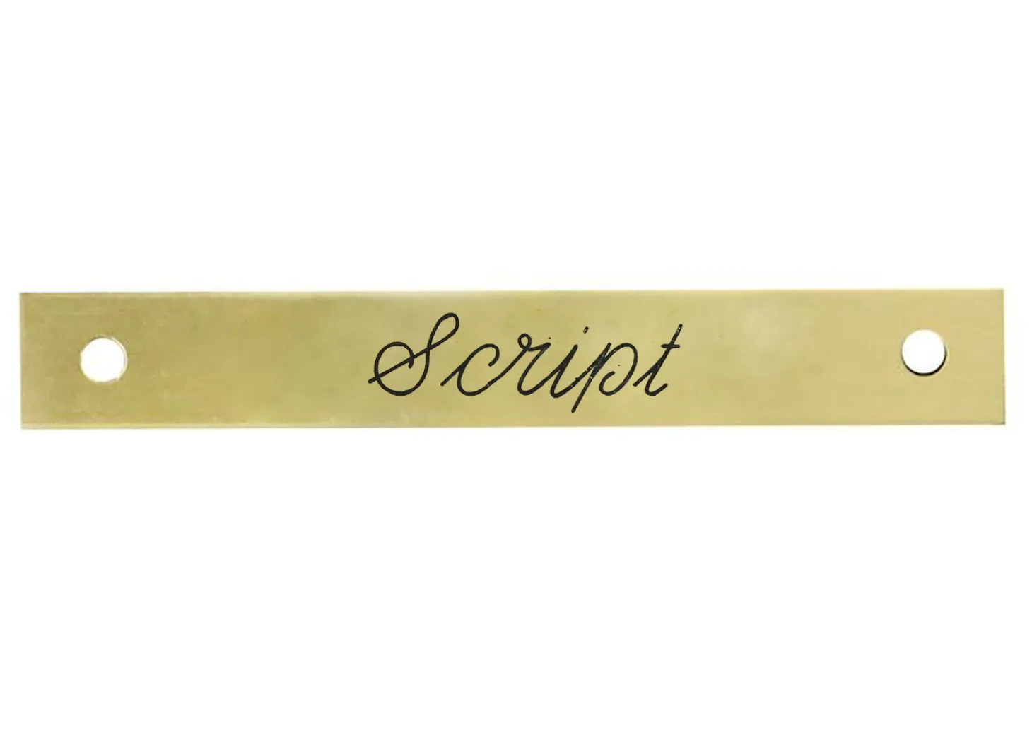 Small Rectangular Halter Nameplate