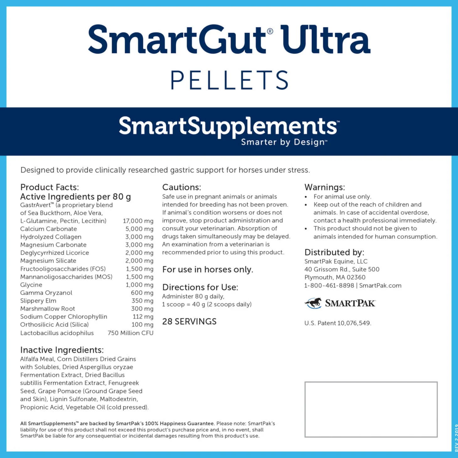 SmartEquine™ SmartGut® Ultra Pellets - 5 lbs.