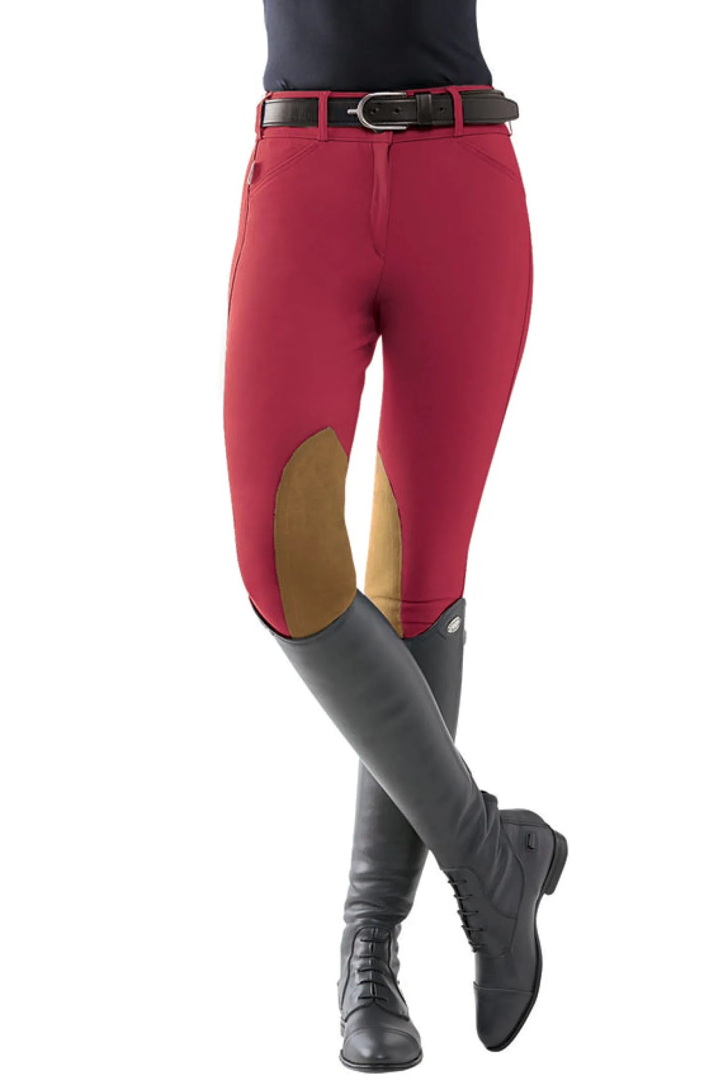 THE TAILORED SPORTSMAN™ Ladies’ Mid-Rise Vintage Patch Sock-Bottom Breech