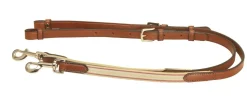 Tory Leather Company Bridle Leather 3/4" Side Reins with Elastic