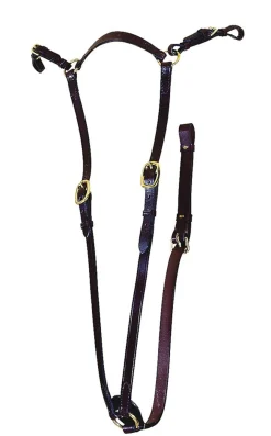 Tory Leather Company Heavy-Duty Hunt Breastplate with Brass Hardware