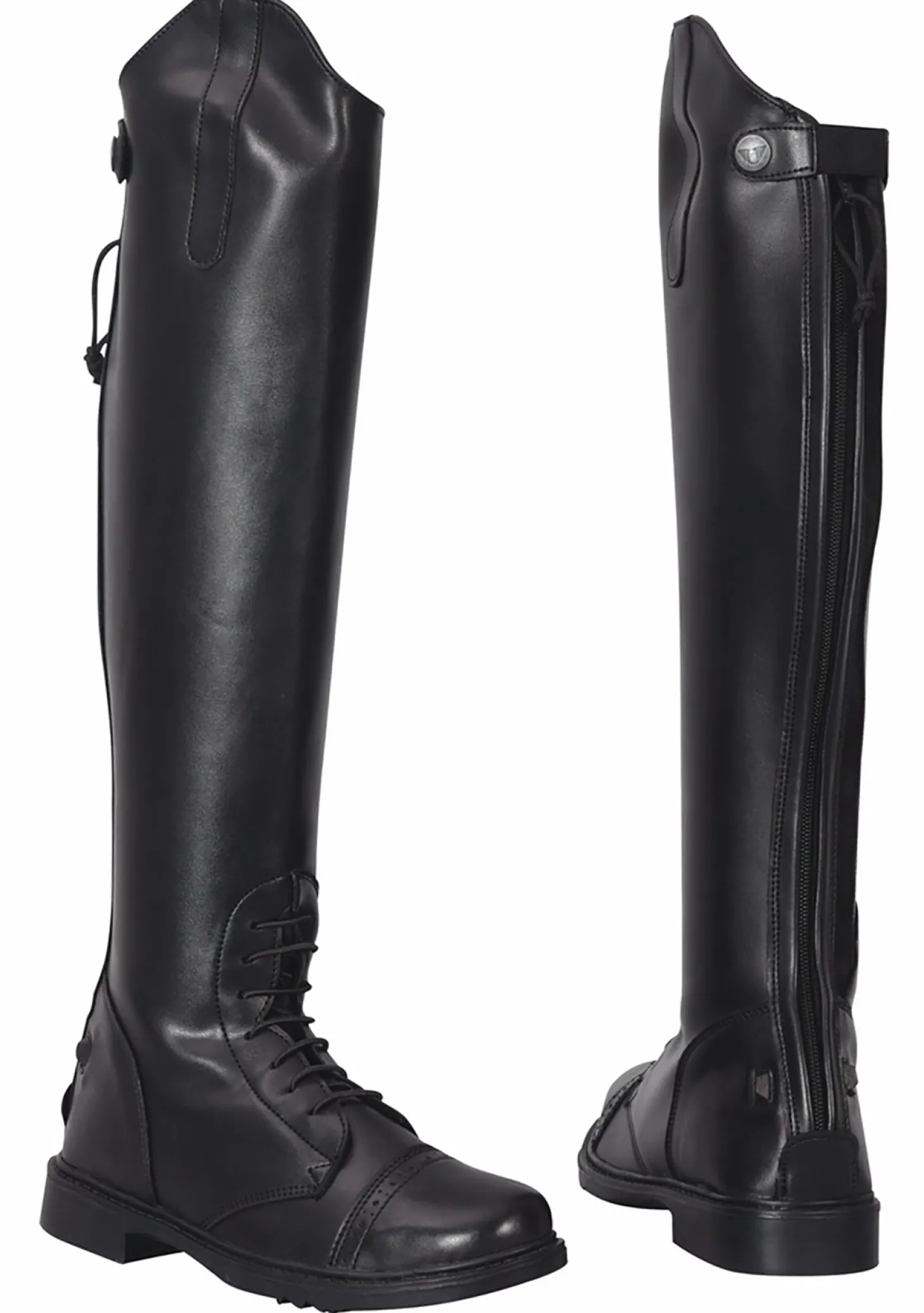 TuffRider® Ladies' Starter Back-Zip Field Boots in Synthetic Leather